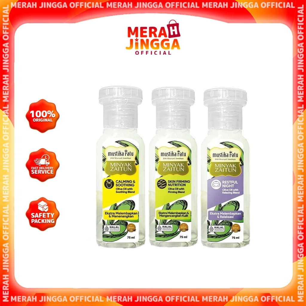 Mustika Ratu Minyak Zaitun 175ml & Mini Series / Lemongrass & Essential Oil / Merah Jingga Official - Gambar 2