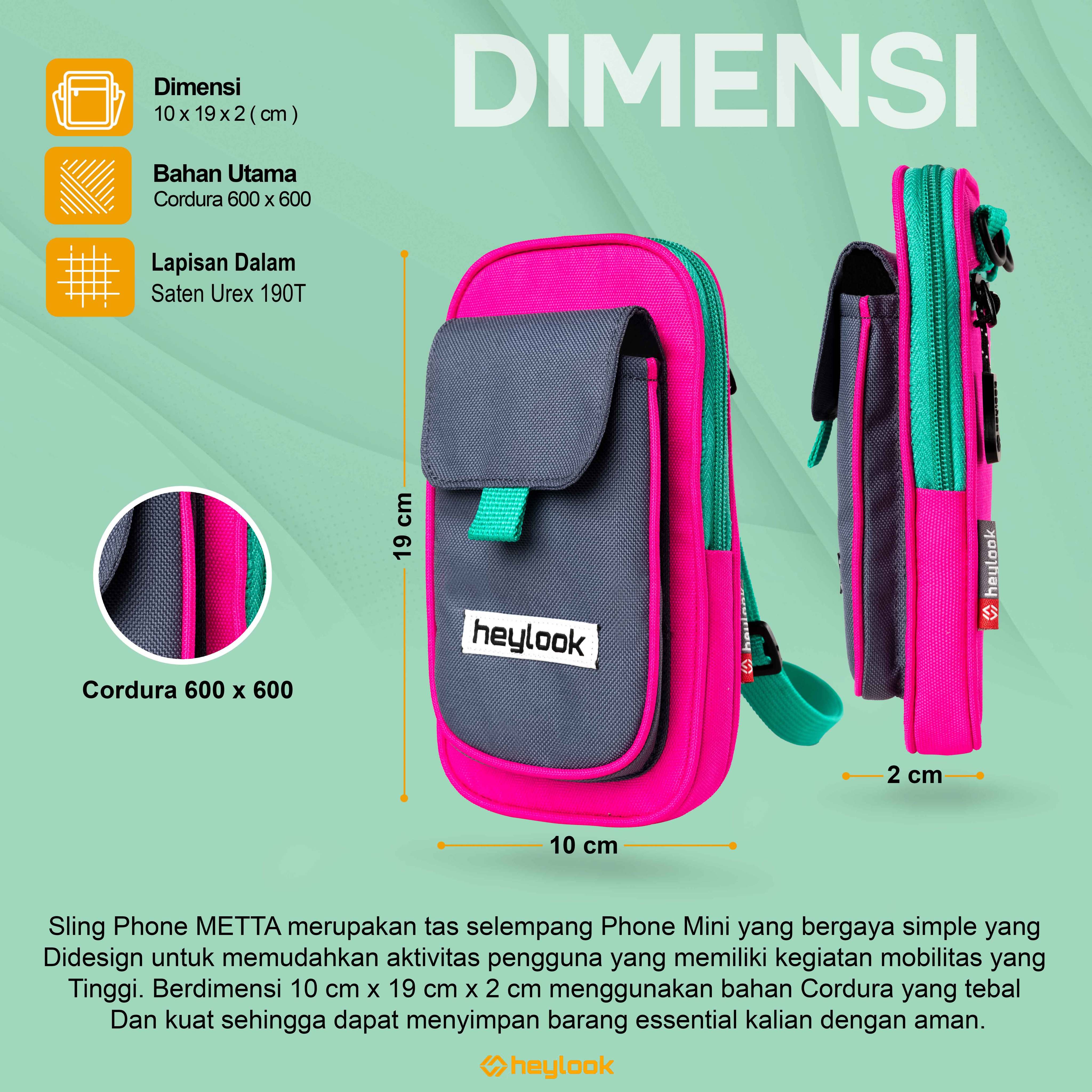 HEYLOOK Official - Sling Phone Bag METTA Sling Pouch Wallet for Men and ...