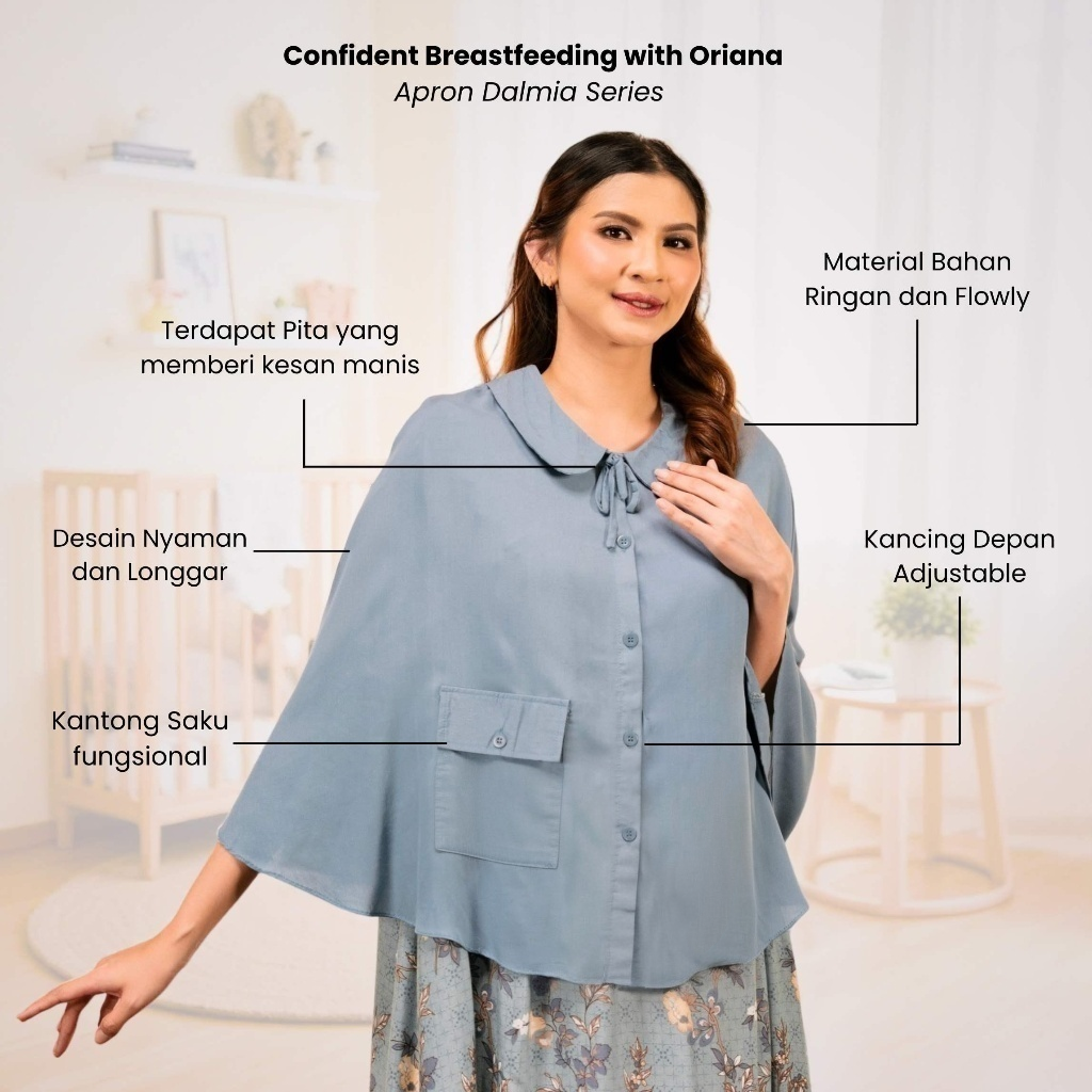 Oriana Nursing Apron I Hospital Bag Collection Mom First Best Friend I ...