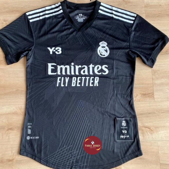 Jersey Real Madrid Special Edition Y3 Black PI 2022 | Shopee Singapore