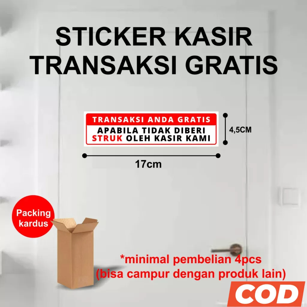 Shop Sticker/Cash Cashier Sticker Only No Debt | Shopee Singapore