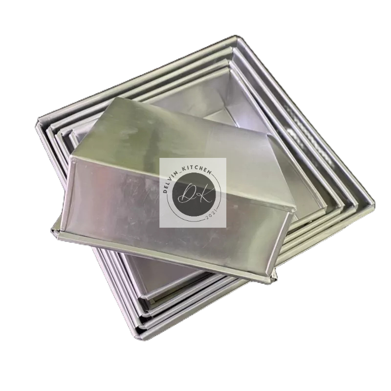 Sponge Cake Pans Square Box 16x16x7, 18X18X7, 20X20X7, 22X22X7