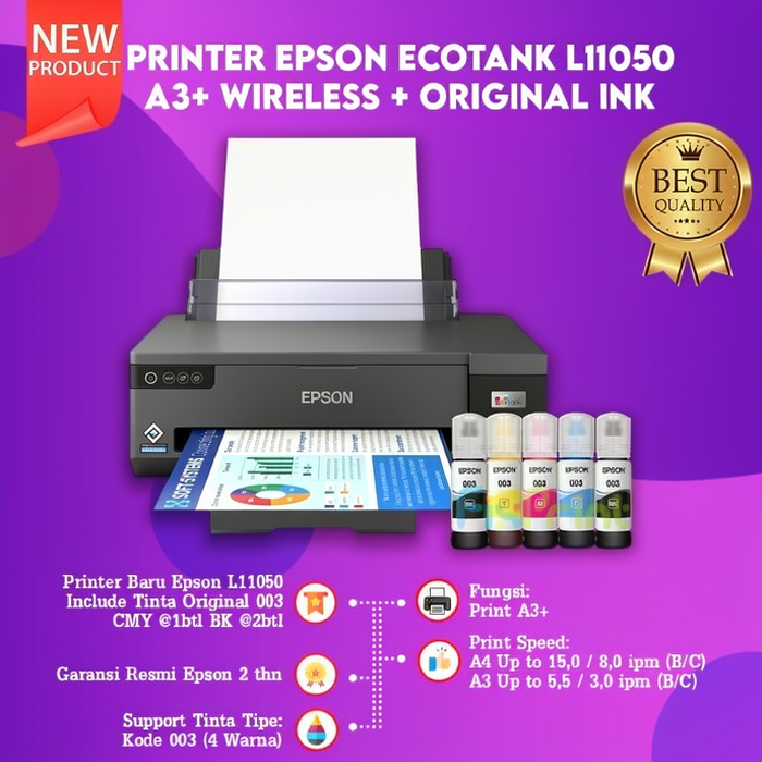 FixPrint Printer Epson L8050 L6490 / A3 L11050 A3+ / L4360 A4 Wi-Fi Duplex All-in-One Ink Tank Wireless / L5290 A4 Wi-Fi All-in-One Print-Scan-Copy Wireless Fax Ink Tank with ADF Pengganti L4360 L6290 - Gambar 3