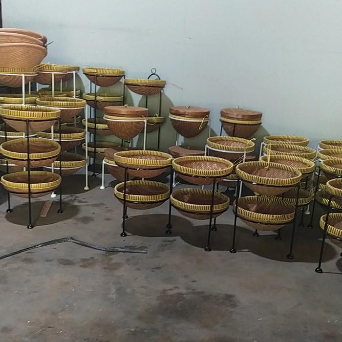 PREMIUM 3-tier onion rack, Jogja onion rack, iron frame,/ without ...