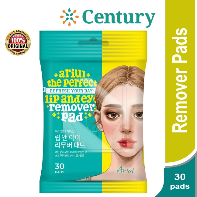 ARIUL THE PERFECT LIP&EYE REMOVER PAD ISI 30 LEMBAR / TISSUE BASAH BIBIR / PEMBERSIH MAKE UP