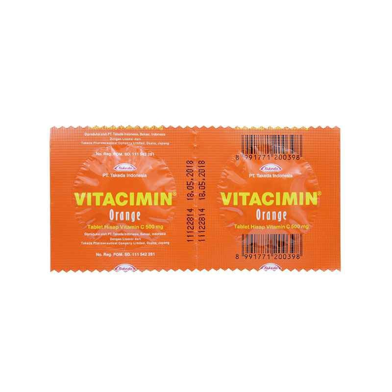 Vitacimin Orange Strip Isi 2 Tab / Vitamin / Vitamin C / Suplemen / Daya Tahan Tubuh - Gambar 2