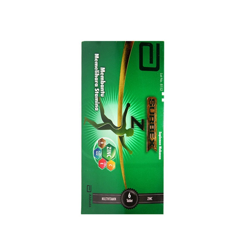 Surbex Z Tablet 1 strip isi 6 Tablet/Multivitamin dan Mineral - Gambar 2