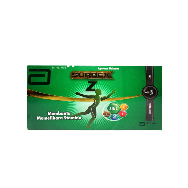 Surbex Z Tablet 1 strip isi 6 Tablet/Multivitamin dan Mineral - Gambar 3