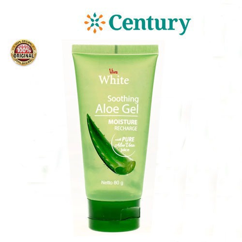 Viva White Soothing Aloe Gel 80 gr / Aloe Vera / Pelembab Wajah - Gambar 2