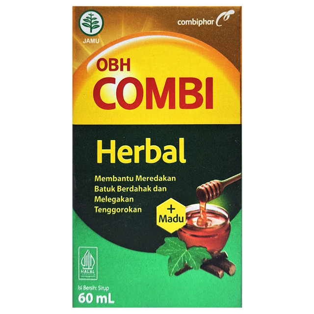 OBH COMBI HERBAL PLUS MADU 60 ML/ OBAT BATUK BERDAHAK - Gambar 2
