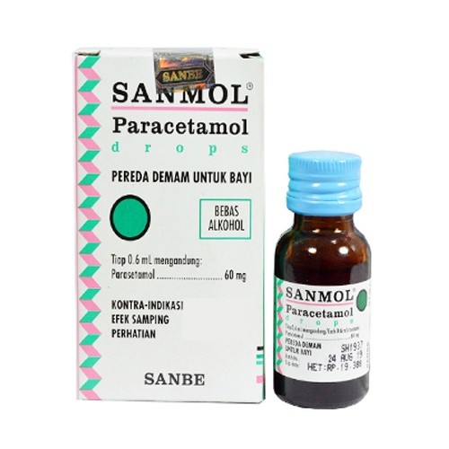 Sanmol Paracetamol Drop 15ml / Penurun Demam / Paracetamol - Gambar 3