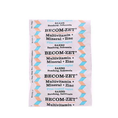 Becom-Zet 10 Kaplet/Antioksidan/Multivitamin dan Mineral/Daya Tahan Tubuh - Gambar 3