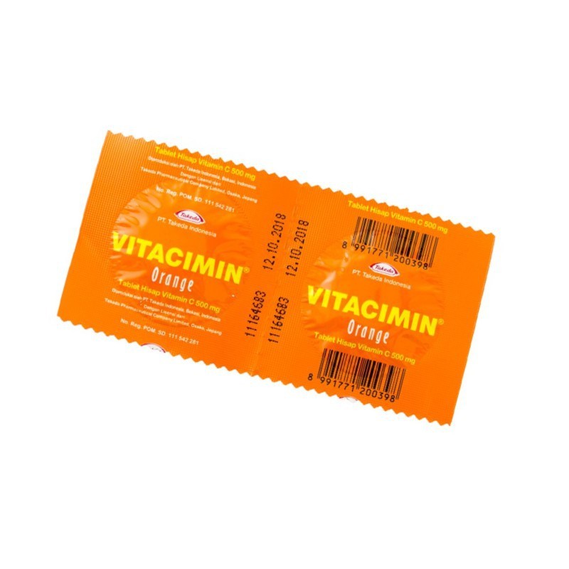 Vitacimin Orange Strip Isi 2 Tab / Vitamin / Vitamin C / Suplemen / Daya Tahan Tubuh - Gambar 4