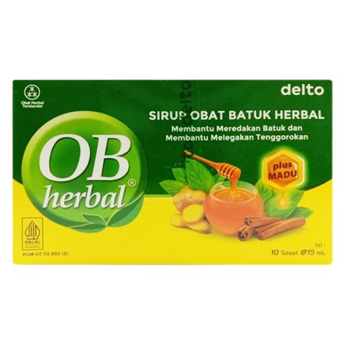 OB HERBAL PLUS MADU 1 SASHEET / MASUK ANGIN / BATUK PILEK / - Gambar 4