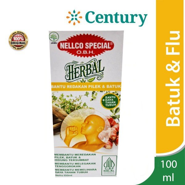 NELLCO SPECIAL OBH HERBAL 100ML / BATUK / PILEK / DAYA TAHAN TUBUH