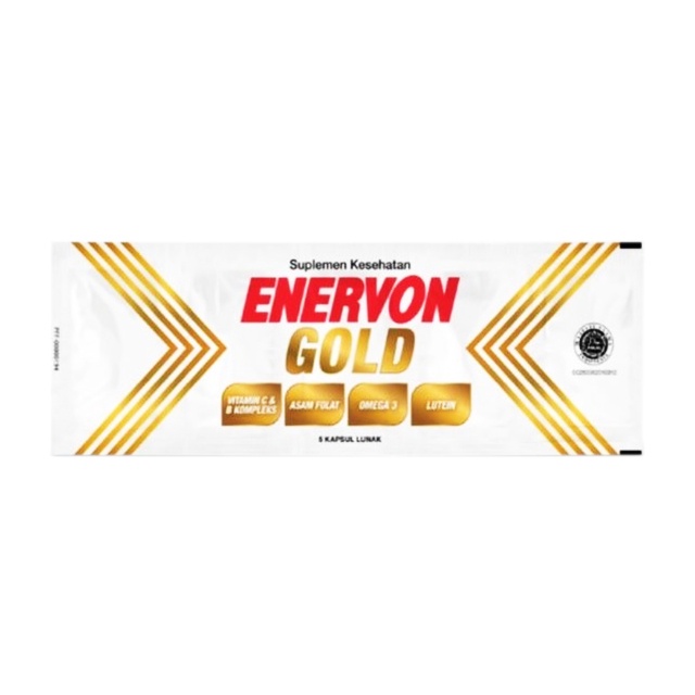 ENERVON GOLD 1 STRIP ISI 5 TABLET / MULTIVITAMIN/ DAYA TAHAN TUBUH - Gambar 2