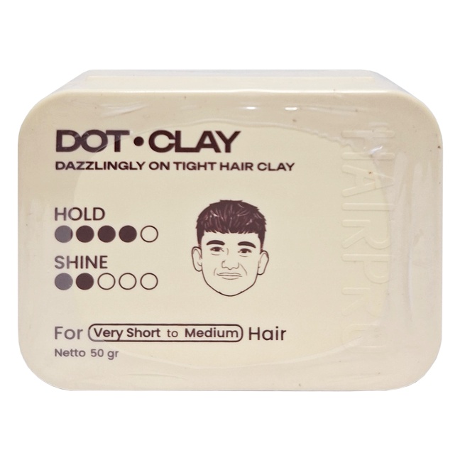 HAIRPRO DOT CLAY 50GR / HAIR STYLING / PERAWATAN RAMBUT - Gambar 2