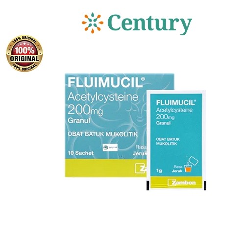 FLUIMUCIL 200 MG GRANUL DEWASA 1BOX @10 SASHET / BATUK BERDAHAK / OBAT BATUK - Gambar 3