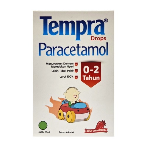 TEMPRA DROPS STRAWBERRY 15 ML/ PENURUN PANAS / DEMAM - Gambar 2