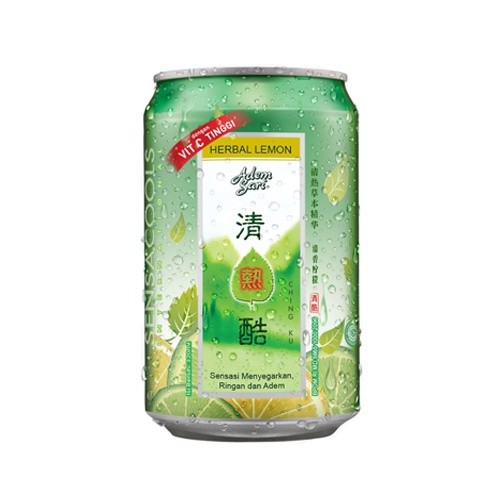 Adem Sari Herbal Lemon Can 320 ML / Minuman Penyegar / Panas Dalam - Gambar 2