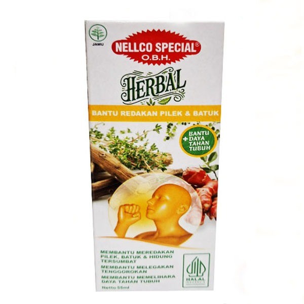 NELLCO SPECIAL OBH HERBAL 55ML / BATUK /PILEK / DEMAM - Gambar 2