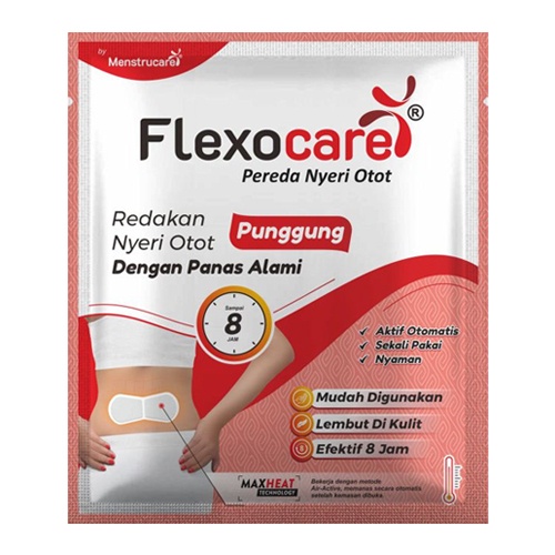 FLEXOCARE PEREDA NYERI OTOT PUNGGUNG / PLESTER NYERI PUNGGUNG / PERAWATAN TUBUH - Gambar 2