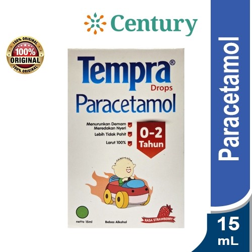 TEMPRA DROPS STRAWBERRY 15 ML/ PENURUN PANAS / DEMAM