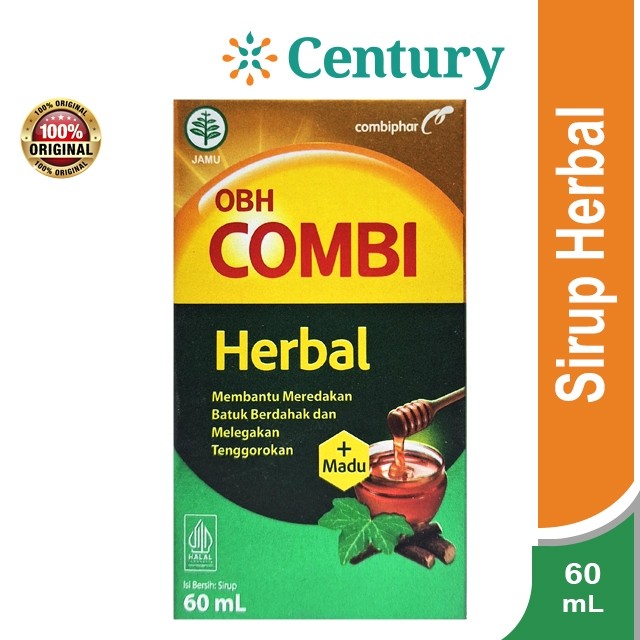 OBH COMBI HERBAL PLUS MADU 60 ML/ OBAT BATUK BERDAHAK