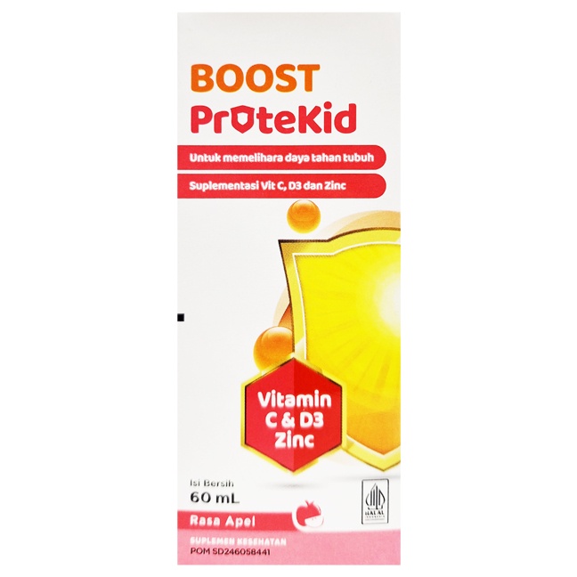 BOOST PROTEKID RASA APEL 60ML/ VITAMIN / MULTIVITAMIN / DATA TAHABN TUBUH - Gambar 2