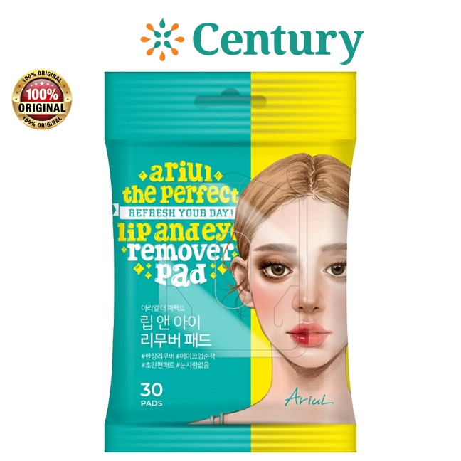 ARIUL THE PERFECT LIP&EYE REMOVER PAD ISI 30 LEMBAR / TISSUE BASAH BIBIR / PEMBERSIH MAKE UP - Gambar 3