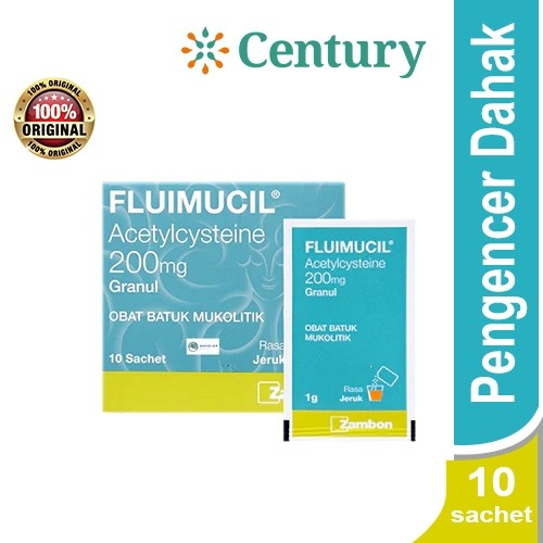 FLUIMUCIL 200 MG GRANUL DEWASA 1BOX @10 SASHET / BATUK BERDAHAK / OBAT BATUK