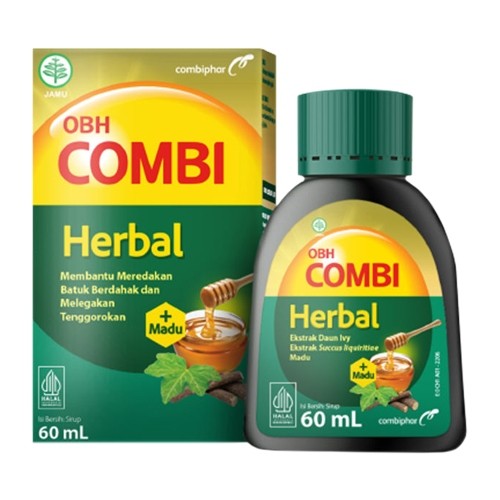 OBH COMBI HERBAL PLUS MADU 60 ML/ OBAT BATUK BERDAHAK - Gambar 3