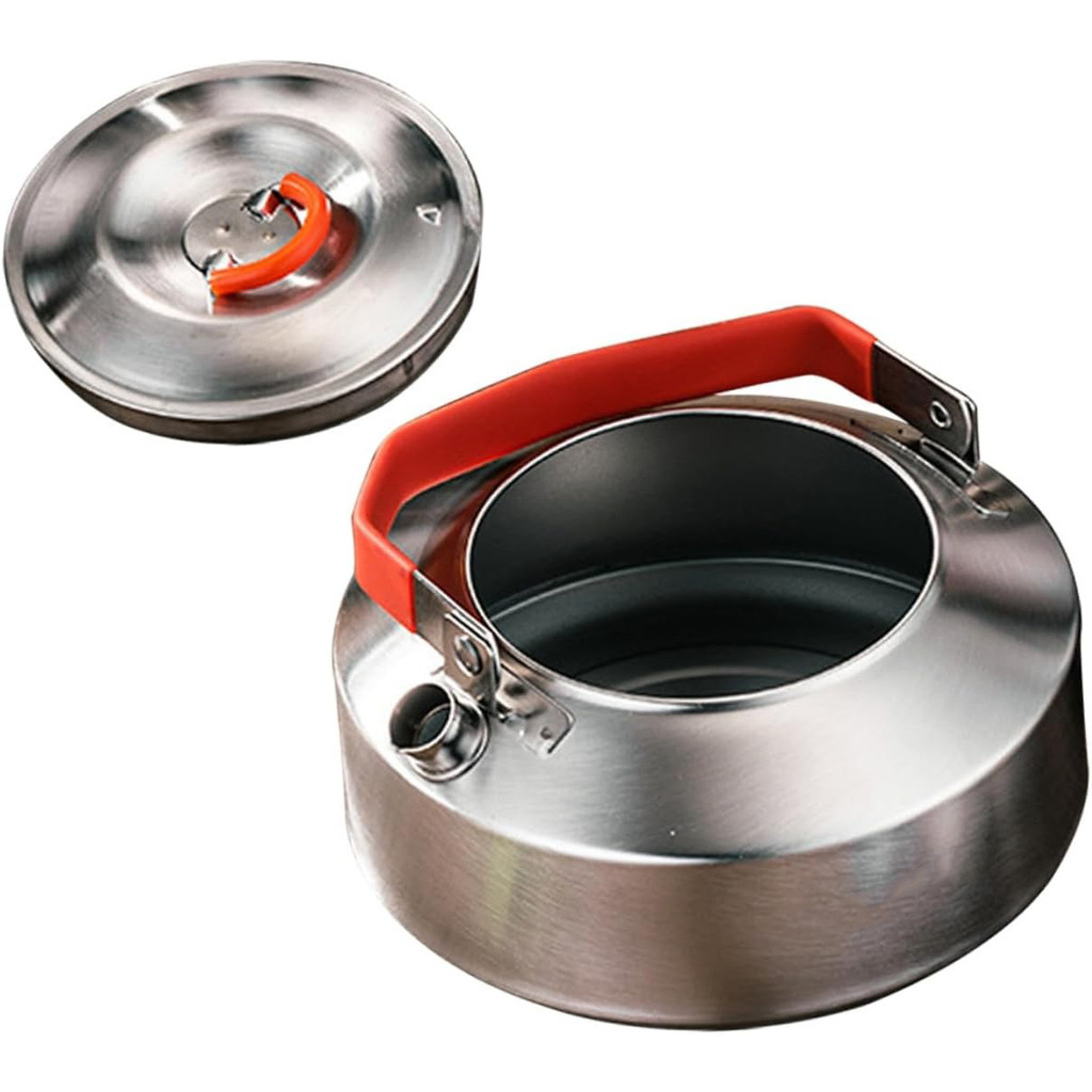 TaffSPORT Teko Camping Outdoor Teapot Kettle Stainless Steel - HWSH1.5 Warna Silver Dimensi 1L - Gambar 4