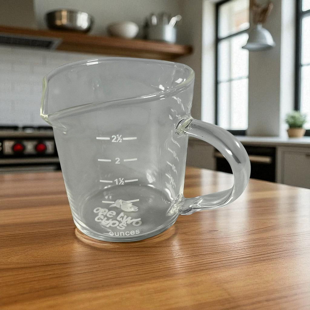 COD [GRATIS ONGKIR] One Two Cups Teko Cangkir Gelas Kopi Takaran Tahan Panas 70ml - A00313 - Gambar 2