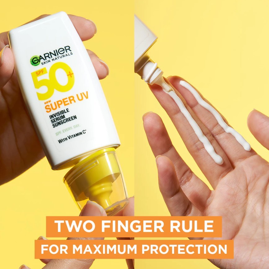 [PAKET HEMAT ISI 2] GARNIER Super UV Sunscreen SPF 50+ PA++++ SEMUA VARIAN Serum Vitamin C Skincare - 30ml Sunblock Mencerahkan Wajah Sunscreen SPF 50 PA ++++ - Gambar 4