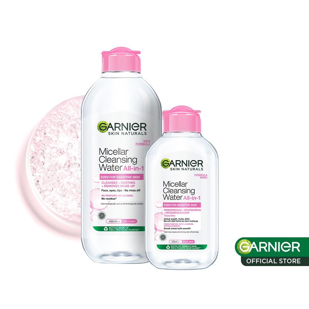 Garnier Micellar Cleansing Water - 400ml+125ml (Pembersih Wajah & Make Up) - Gambar 2