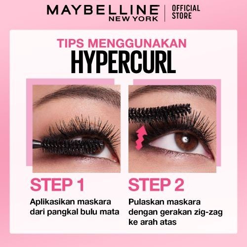 MAYBELLINE OFFICIAL Daily Eye Makeup Bundle Hypercurl Waterproof Mascara + Tattoo Liner 48H Liquid Pen Eyeliner Waterproof Tahan 48 Jam - Gambar 4