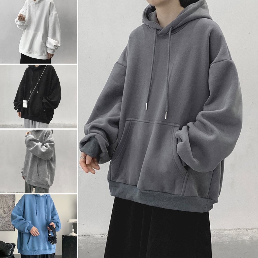 【COD】Korean Hooded Sweater Men Loose and Comfortable Unisex Hoodies