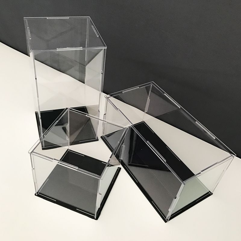 Straw Straw acrylic display box building block toy figur Transparent ...