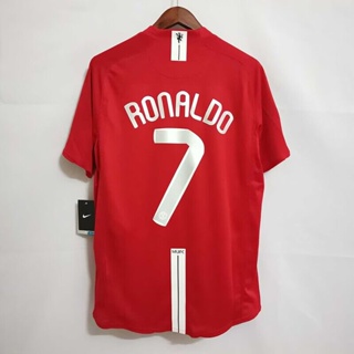 Ronaldo 7 Manchester United Home Retro Jersey 2007-08