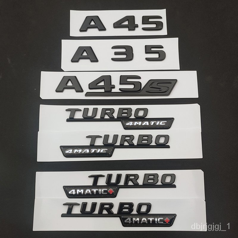 Big 3d Chrome Letters For Car Stickers Mercedes A35 A45 A45S AMG W176 ...