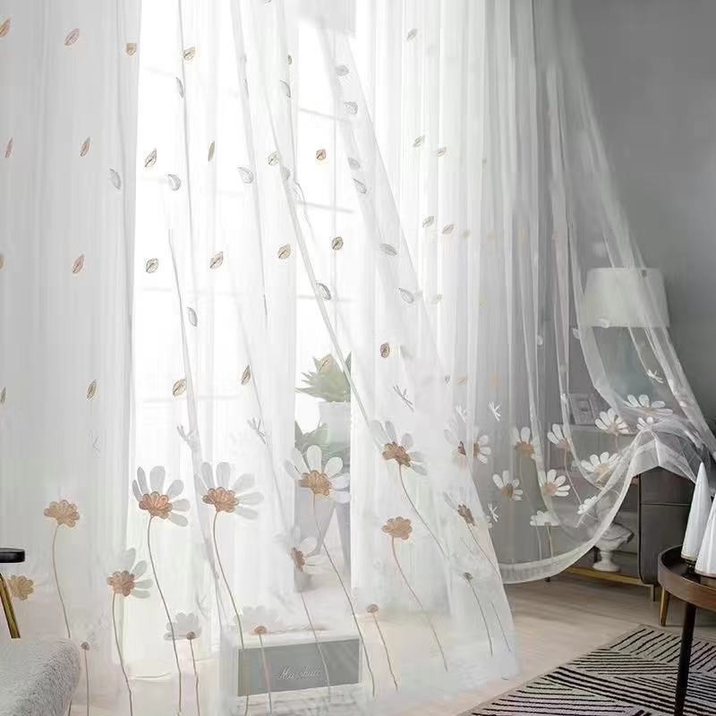 ️Support Customize ️ 2024 White Sheer Curtains Day Curtains for Living ...