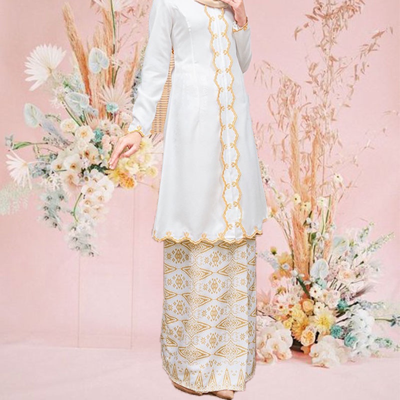 Baju Kebarung Modern Nikah Tunang Mdern Wedding Sulaman Bridesmaid Baju