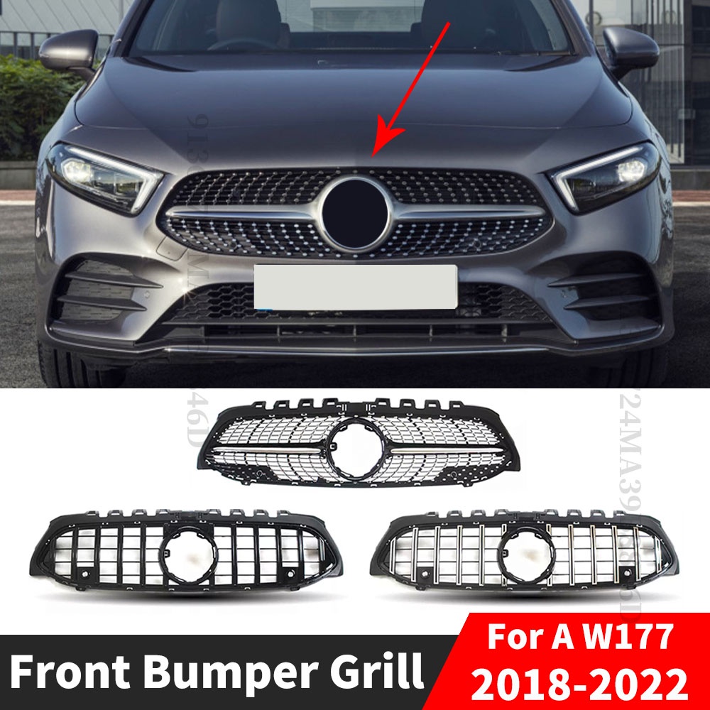 Modified Facelift GT Diamond Front Bumper Inlet Grille Grill For