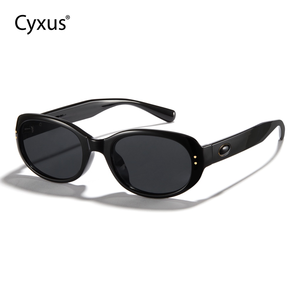 Cyxus Vintage Oval Sunglasses Women Or Men Uv400 Protection Mirrored