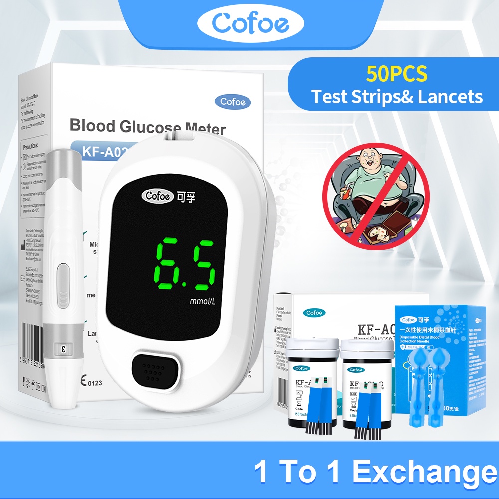 Cofoe Yice Blood Glucose Meter Glucometer Intelligent Diabetes Blood ...