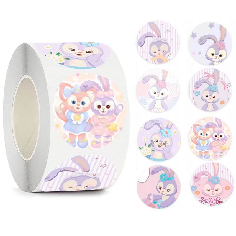 500 Stickers/Roll Disney Cute Cartoon Star Dew Linnabell Sticker ...