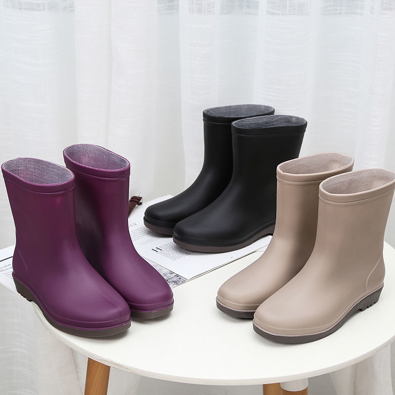 Jelly Short Tube Waterproof Shoes Rain Boots Rain Boots Women