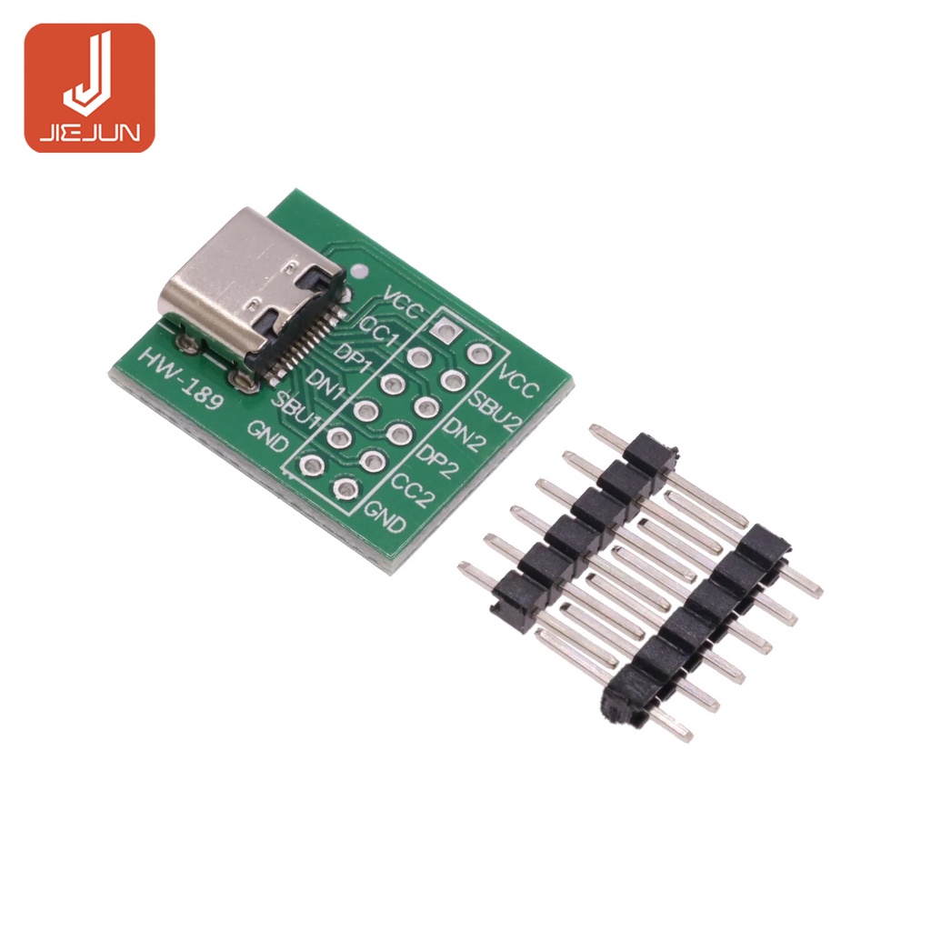 USB TYPEC to DIP PCB Connector Pinboard Test Board Solder Female Dip
