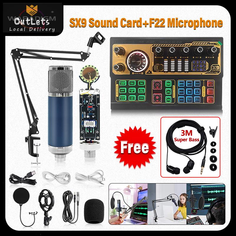 [Local Stock] SX9 Professional Live Sound Card External Voice Converter